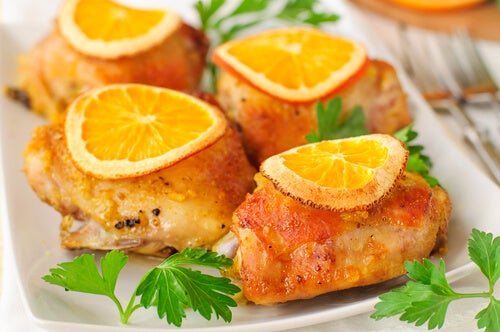 Pollo a la naranja - Mejor con Salud