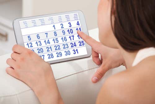 Календар на менструацията.