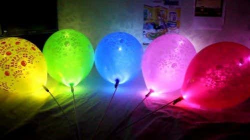 Ballons lumineux pour les fêtes