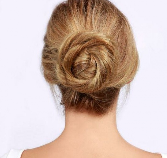 A bun is one of the easiest hairstyles for a night out