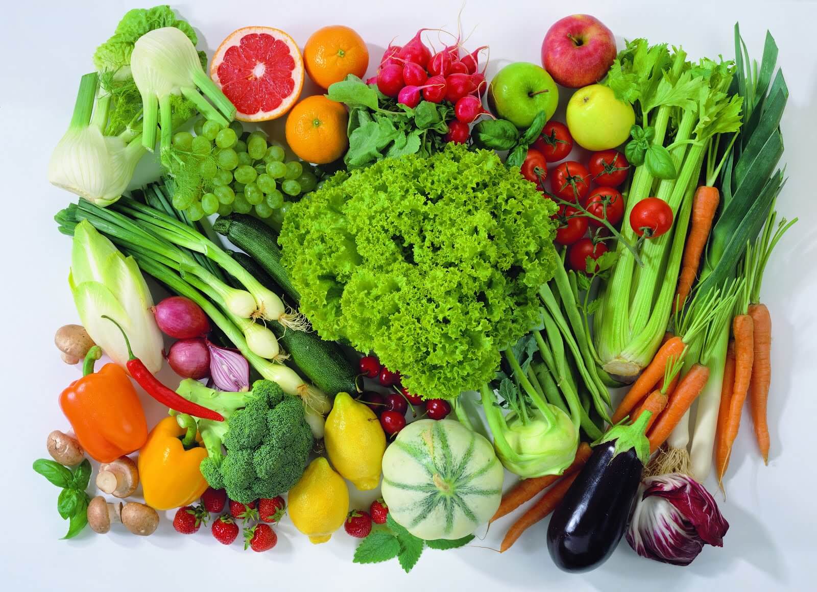 Variedad de frutas y verduras. Tips para cuidar tu salud