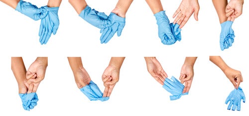 Cómo ponerse y quitarse los guantes para evitar el contagio por ...